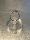 925 Sterling Silver Marquis Cut Tanzanite Floral Spray Ring Size 7 — photo 4