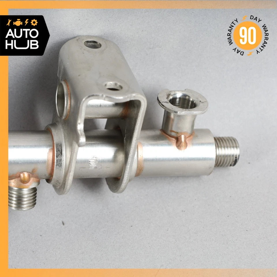 Línea de riel de inyección de combustible Porsche Macan Cayenne 14-18 con inyectores izquierda OEM 72k Foto 4 de 4