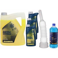 8L Mannol KüHlerfrostschutz Fertiggemisch Antifreeze AG13+ -40°C Gelb G13+