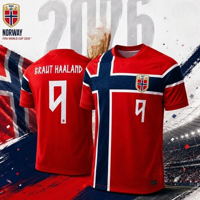 #ad HOT NEW ITEM Braut Haaland Norway 2026 WC Home Jersey Soccer Fan Gift Unisex $34.20