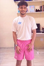 Nike Vintage Rare Sportswear Club Woven Track Shorts Nylon Shiny Pink Sm