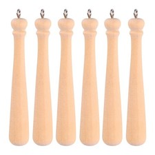 Wood and Metal Baseball Bat Keychain Reusable Pendant for Key Ring Decor