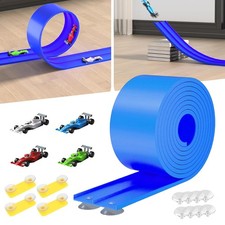 3.9M Autorennbahn Rennbahn für Kinder 3 4 5 6 Jahre, Flexible Rennstrecke Auto