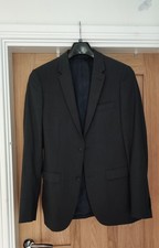 Topman Boys/Teenage/Mens Three Piece Suit Dark Grey, 36 Chest, 32L Waist