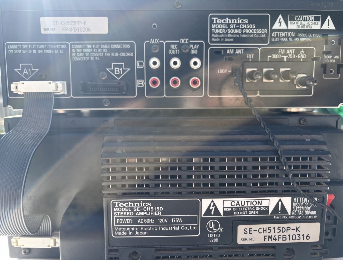 Technics ST-CH505 + SE-CH515D Stereo Amplifier and Tuner/Sound