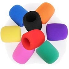8-Pack Colorful Microphone Foam Covers