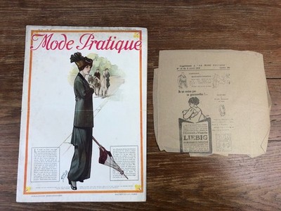 Zeitschrift LA MODE PRACTICE illustriert 1914 # 14 mit MUSTER + With PATTERN