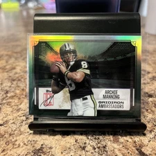 Archie Manning  2025 Topps Gridiron Ambassadors GA-21 093/150 Saints Green Foil