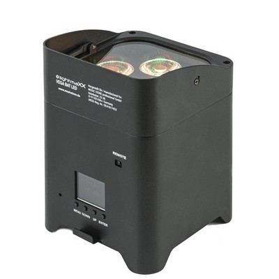 Vega BAT LED Scheinwerfer 4x12W Akkubetrieben RGBAWUV DMX XLR 3-pol Powerlink