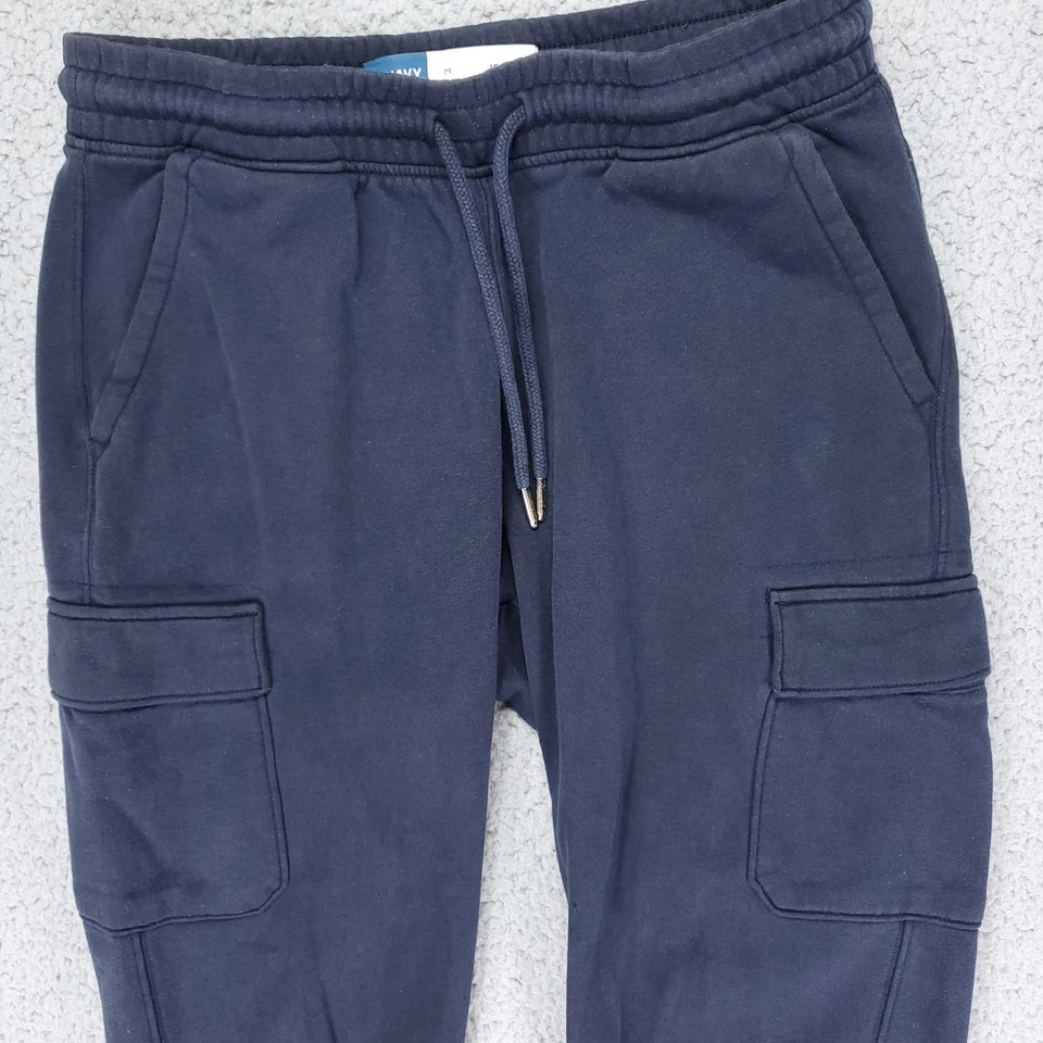Pantalones de chándal cargo antiguos azul marino para hombre M azul oscuro salón ropa de calle comodidad Foto 2 de 4