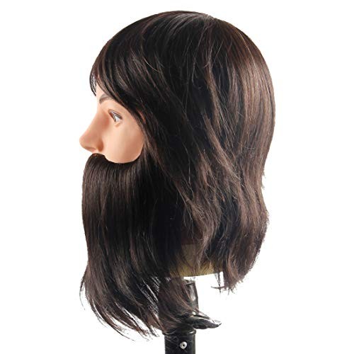 Männliche Schaufensterpuppe Kopf 100% Echthaar Trainingspuppenkopf für Haarstyling - Bild 4 von 8