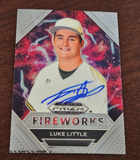 2020 Prizm Draft Fireworks LUKE LITTLE Cubs In-Person Signed Autographed AUTO