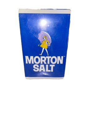 Morton Salt Beach Towel 33 x 64 cotton velour put in water to expand rains pours