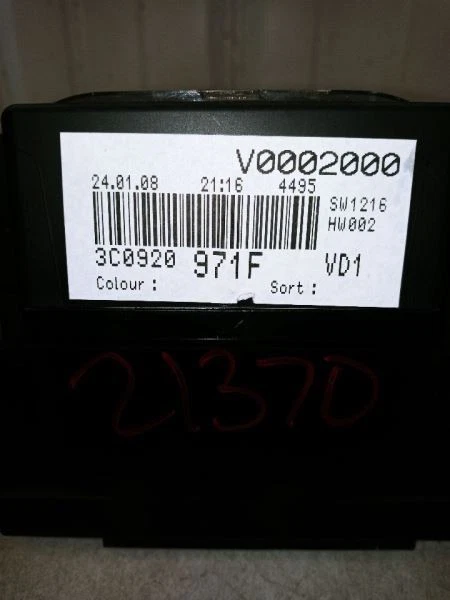 Volkswagen Passat 2008 velocímetro cuadro de instrumentos fabricante de equipos originales usado Foto 4 de 4