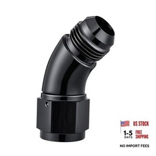 Female to Male Full Flow Swivel Coupler Union Fitting Adapter 10AN 45 Degree