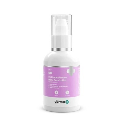 The Derma Co 6% Hyalacalamine Matte Face Lotion 120ml for Oil Control