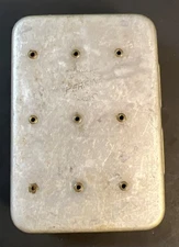 Vintage Perrine Aluminum Fly Box Used Condition With Flies