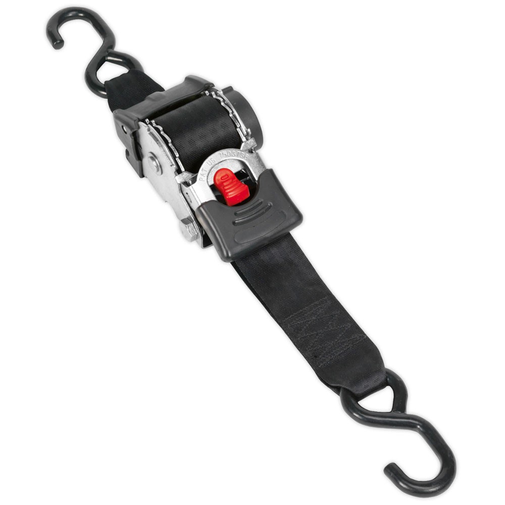Sealey Auto Retractable Ratchet Tie Down 50mm x 3mtr