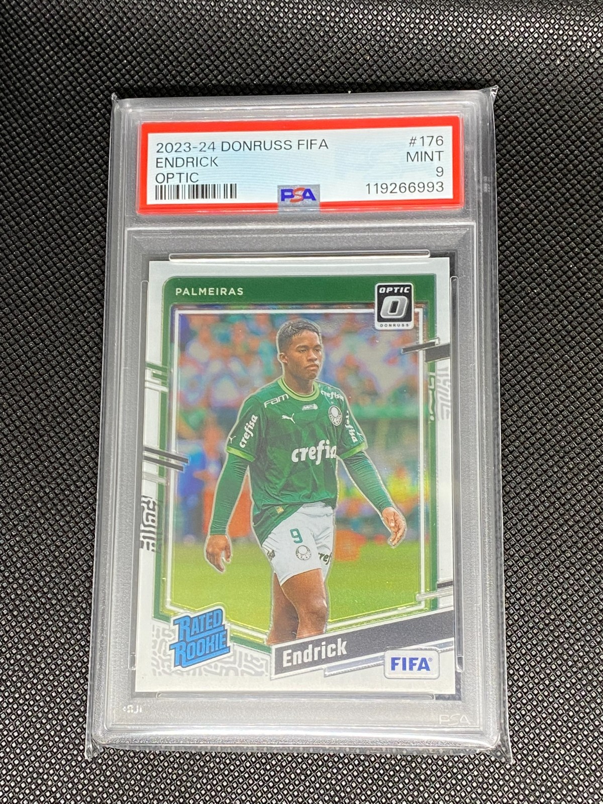 2023-24 PANINI DONRUSS FIFA OPTIC #176 ENDRICK ROOKIE RC PSA 9 MINT