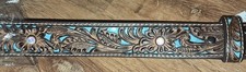 NWT Ariat Women's Underlay 3Rhinestone Studded Leather Western Belt Size L