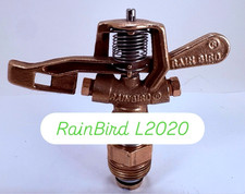 VINTAGE RARE RAIN BIRD L2020 3/4" BRASS IMPACT SPRINKLER GREAT FOR COLLECTION!