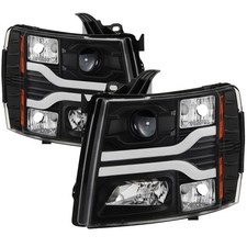 Spyder 5083609 Headlight For Chevrolet Silverado 1500 2007-2013 Left Right Black