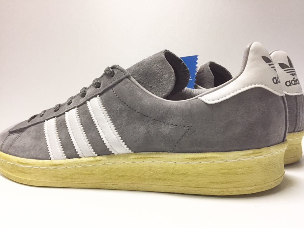 Deadstock 2011 Adidas Campus 80s Mita Color Gray Suede Sneaker Men 