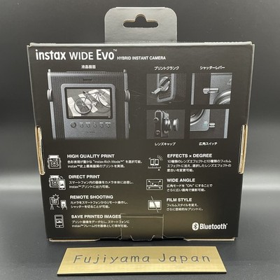 FUJIFILM instax WIDE Evo Hybrid Instant Camera Black Wide Format