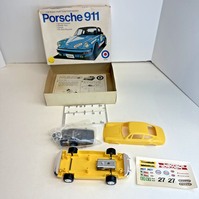 #ad #ad ENTEX #9100 PORSCHE 911 CARRERA 1 32 SCALE MODEL KIT Snap Kit Started $25.95