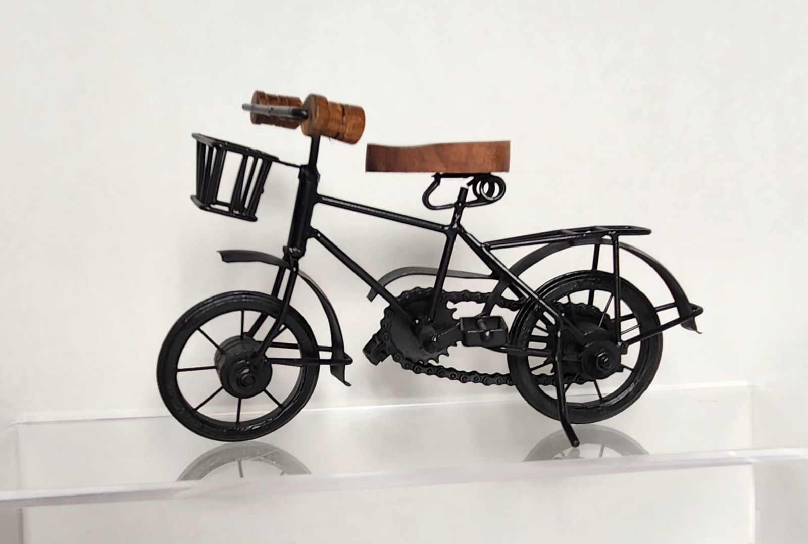 Figurine Desk Decor Miniature Bike Sculpture Vintage Style Gift