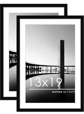 Set of 2 13 x 19 inch picture frames, for 11 x 17 inch photos