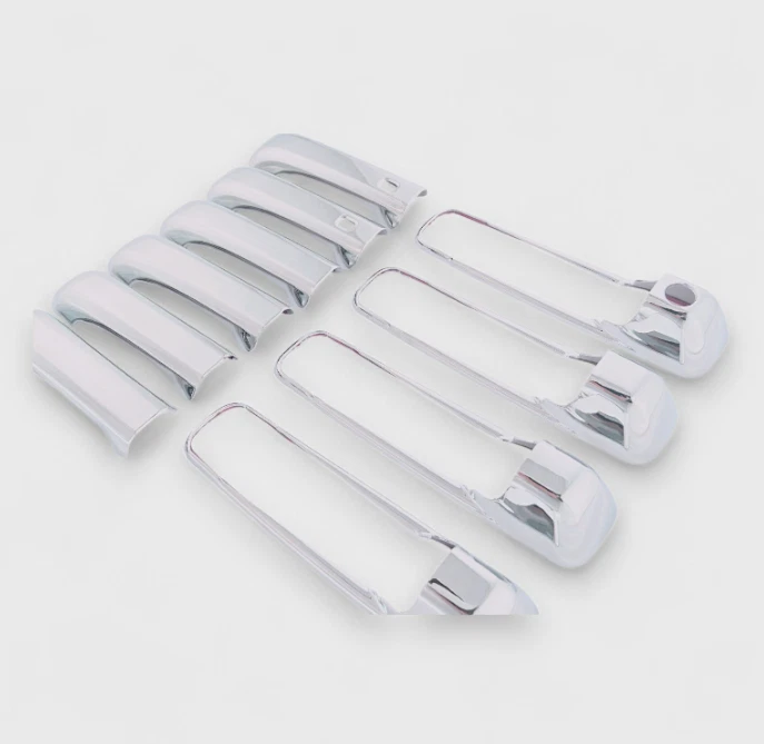 Cubierta patentada de manija de puerta cromada a presión para 13-18 Ram 3500 Foto 3 de 4