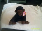 Vtg. Ty Beanie Baby-Congo the Gorilla-sty 4160-org tags-DOB 11/9/1996