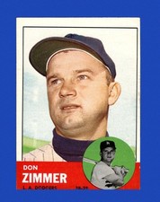 1963 Topps #439 Don Zimmer - EX
