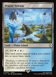 Prairie Stream #413 Commander: Final Fantasy MTG Rare Land