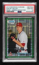 2010 Bowman Chrome Prospects Retail Green X-Fractor Shelby Miller PSA 10 07b3