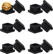 1 1 1 Square Tube End Cap Plastic Plugs 12 Pack 1 1 1 Inch Square Tubing