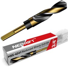 3/4 Inch Drill Bit | Reduced Shank High Speed...