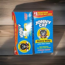 Jonny Cat Heavy Duty Jumbo Drawstring Litter Box Liners 5 Count