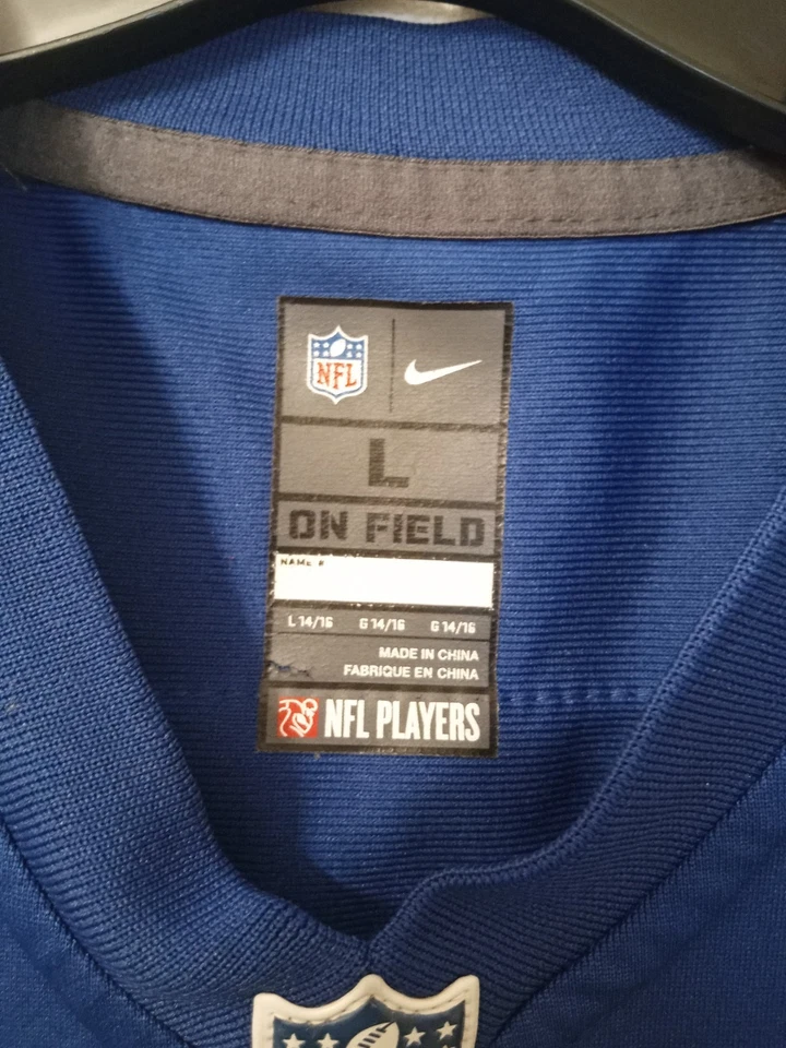 Camiseta deportiva juvenil Nike Hakeem Nicks New York Giants azul talla L 14/16 Foto 4 de 4