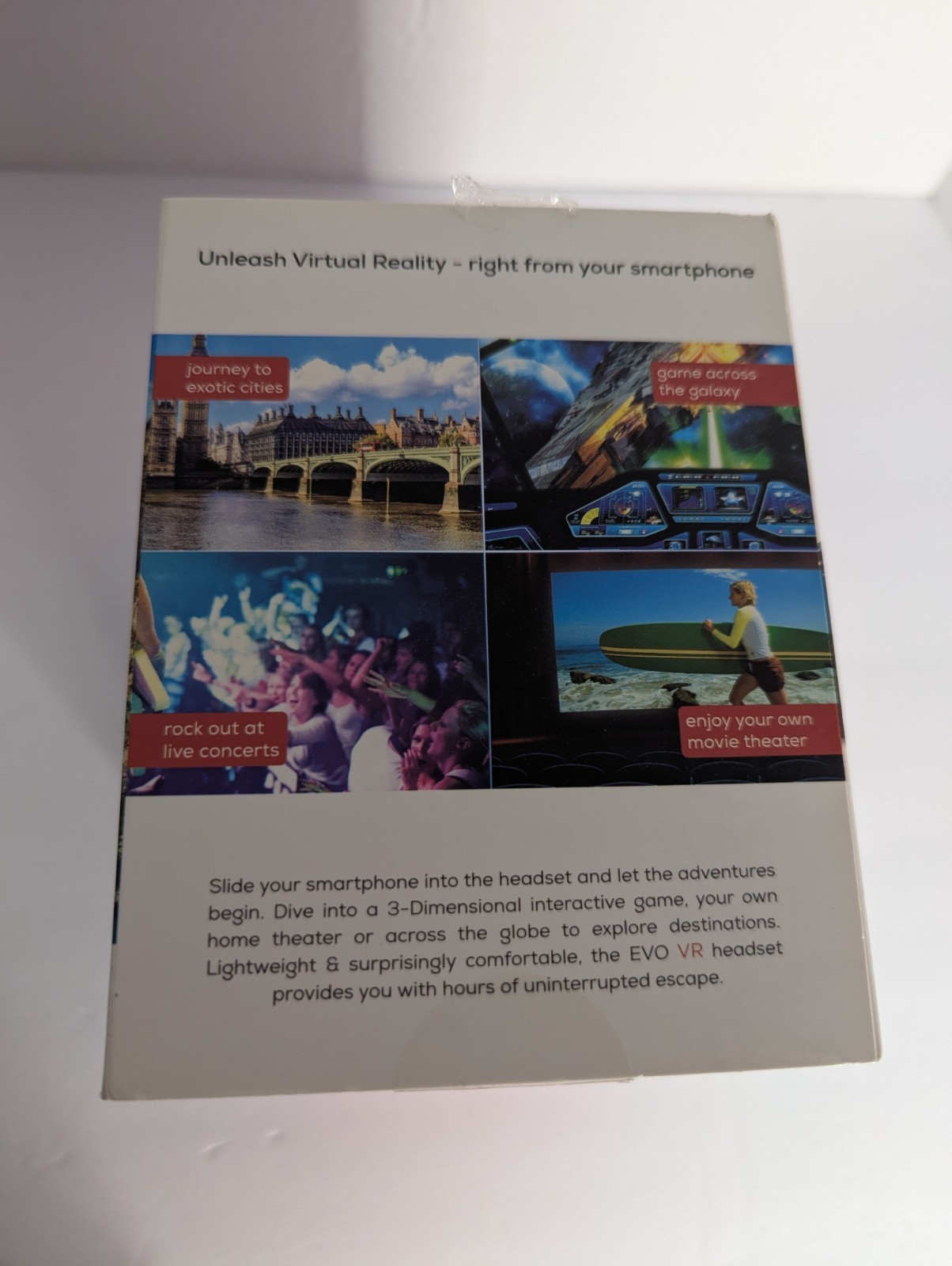 NEW EVO VR Headset Virtual Reality Headset  Open Box