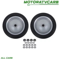 ALL-CARB Z Pattern 13x 5.00-6 Flat Free Solid Tire and Wheel With 3.4' Axle Hole