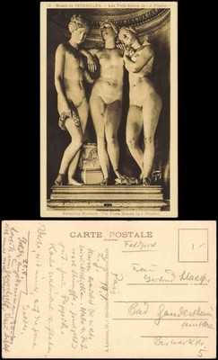 CPA Versailles Muséum - The Three Graces by J. Pradier 1918