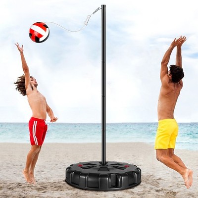 Tetherball Ball and Rope Set- Heavy-duty Tetherball Ball with Rope and Carabinee