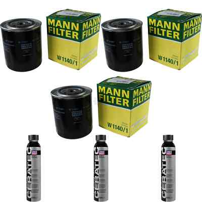 3x MANN-FILTER Ölfilter W 1140/1 + 3x LIQUI MOLY Cera Tec 3721