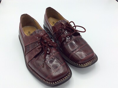 Boys Gliders Brand Burgundy Dress Shoes Size