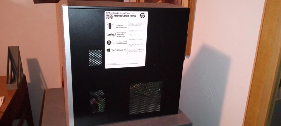 HP Pavilion 550-A114 PC AMD 3.7 GHz| 8GB RAM | 1TB HDD Desktop Quad-core Tower - Image 3 of 4