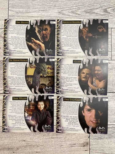 Apocalypses Buffy the Vampire Slayer Memories Set AP1-AP6 Cards 2006 Inkworks - Picture 2 of 2