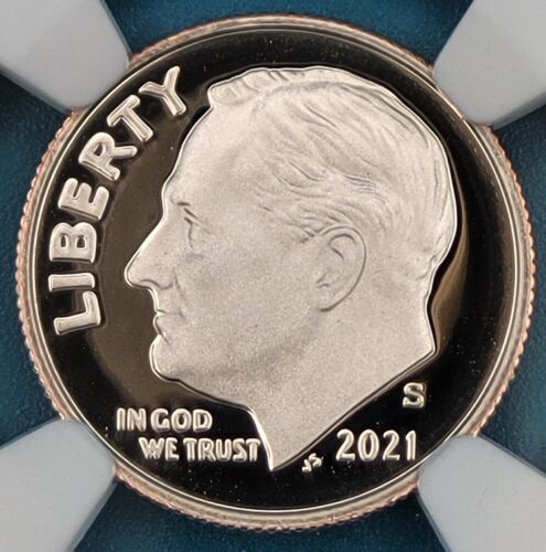 2021-S Roosevelt Clad Dime 10C NGC PF 70 Ultra Cameo FDR Label - Picture 2 of 6