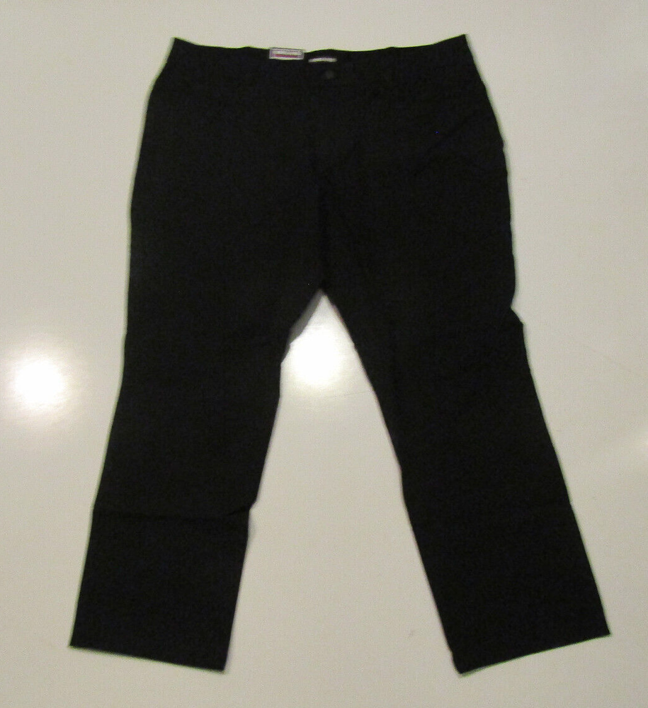 NWT Kirkland Signature Mens Black Stretch Tech Pants Size 42x34